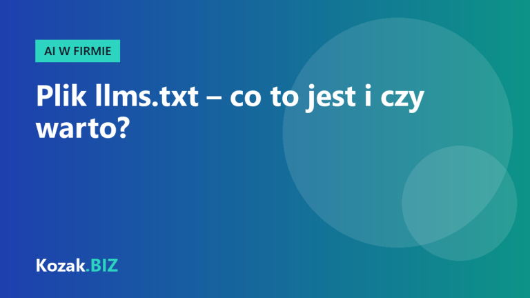 Plik llms.txt – co to jest i czy firmowa strona go potrzebuje?